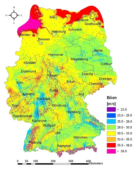 Gefährdungskarte