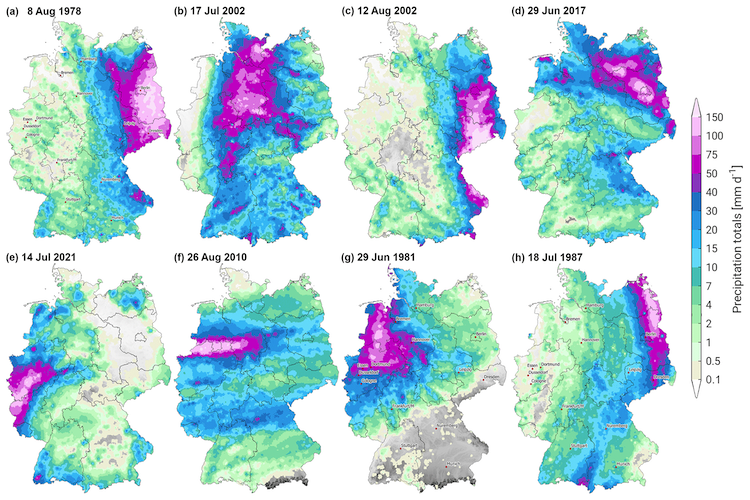 Niederschlagsmegen Deutschland